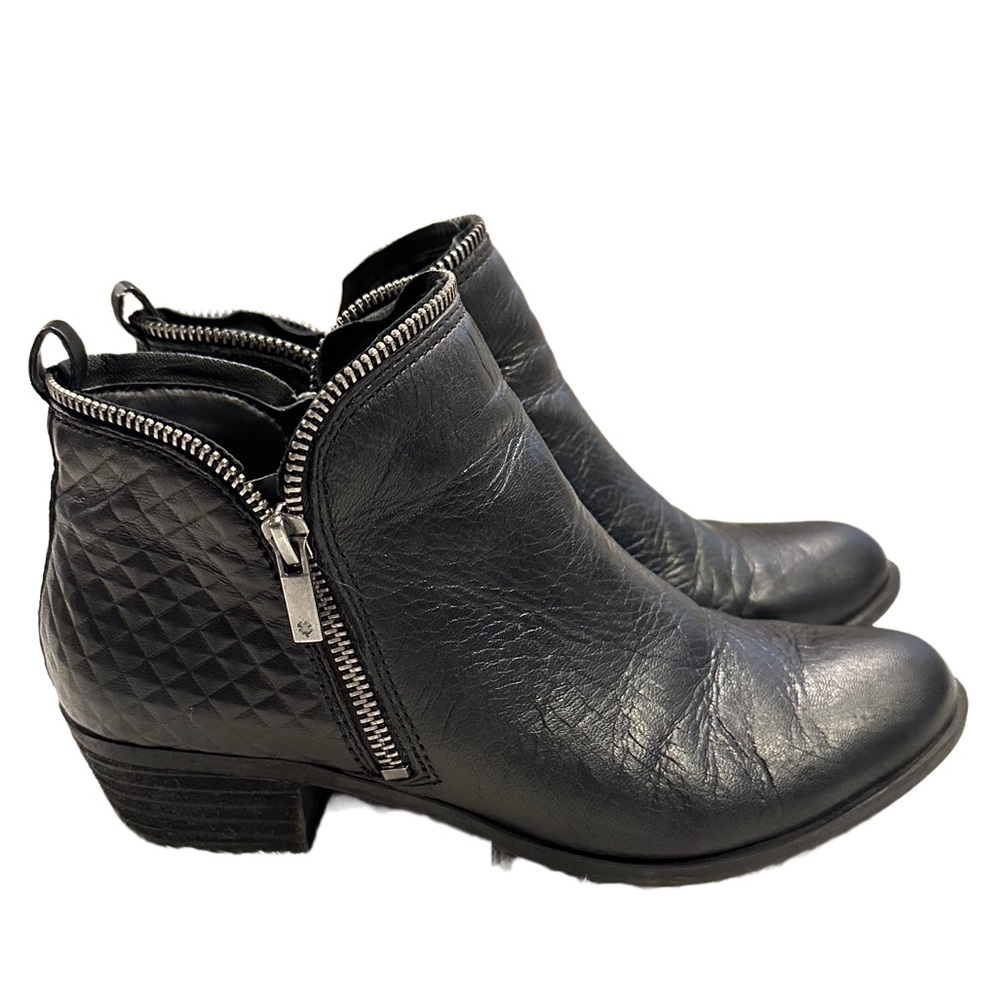LUCKY BRAND Brenon leather zipper ankle booties 8